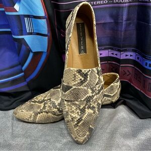 Steve Madden Hollie Loafer Snake Embossed Women's Size 8.5
